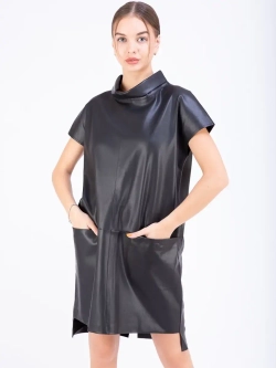 Платье женское кожаное, платье  экокожа
