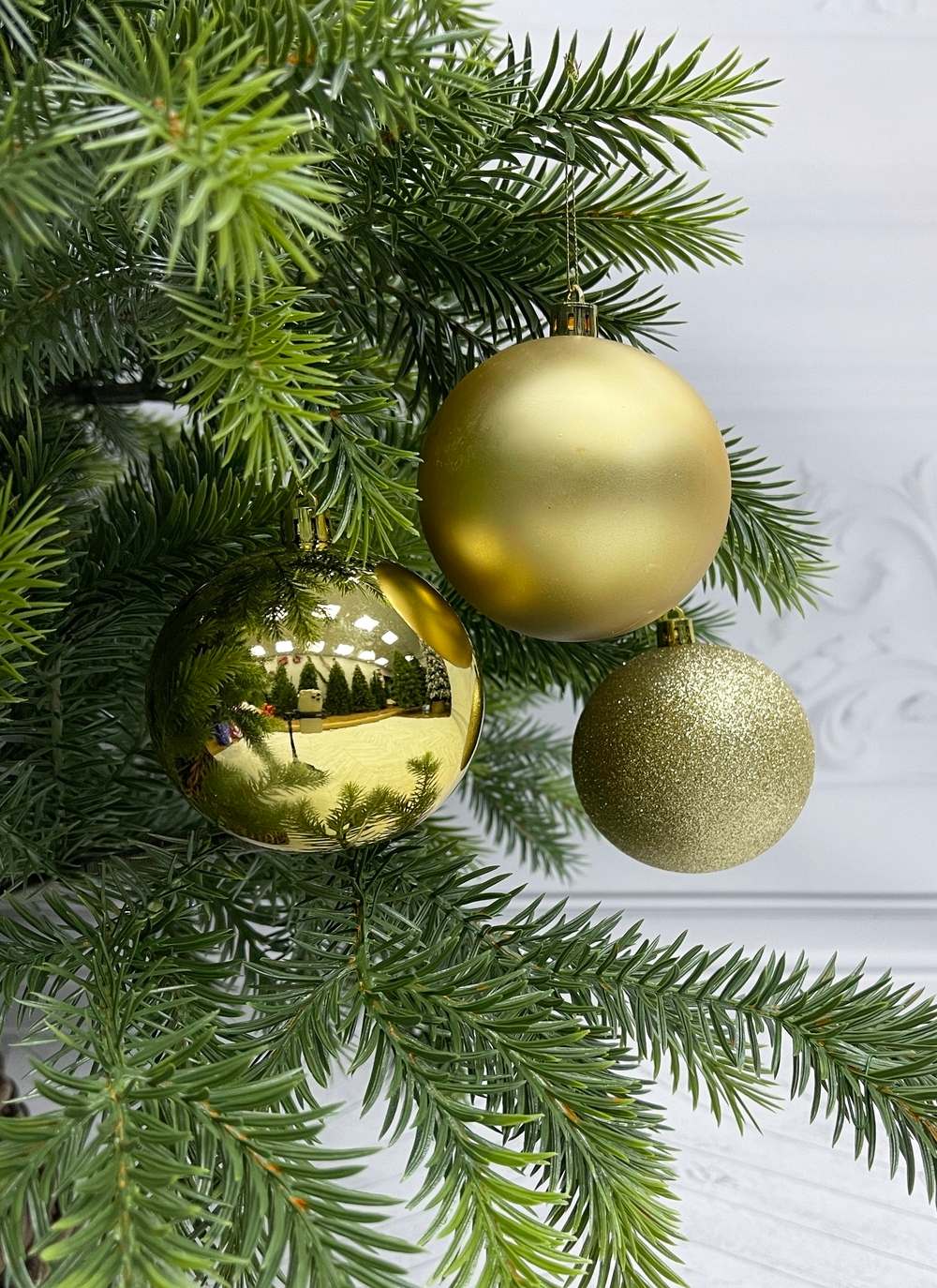 Набор шаров 25шт 8см House of Seasons золото