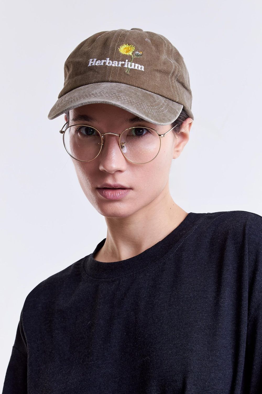 Кепка Гербарий Одуванчик Коричневая