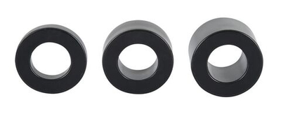 Набор из 3 колец для утяжки мошонки Rebel Ball Stretching Kit (Цвет: черный)