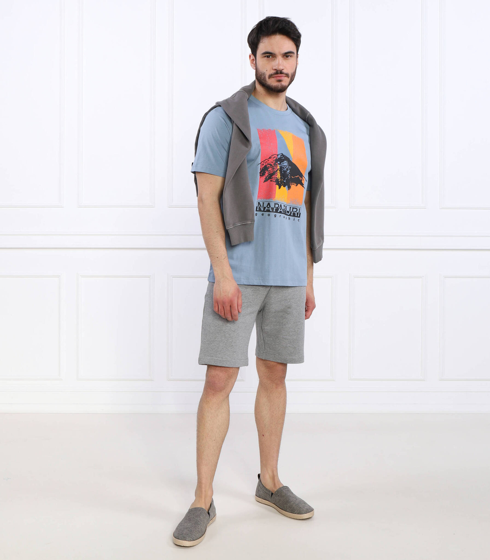 Футболка S-BOLIVAR SS Napapijri - голубой(NP0A4H28)