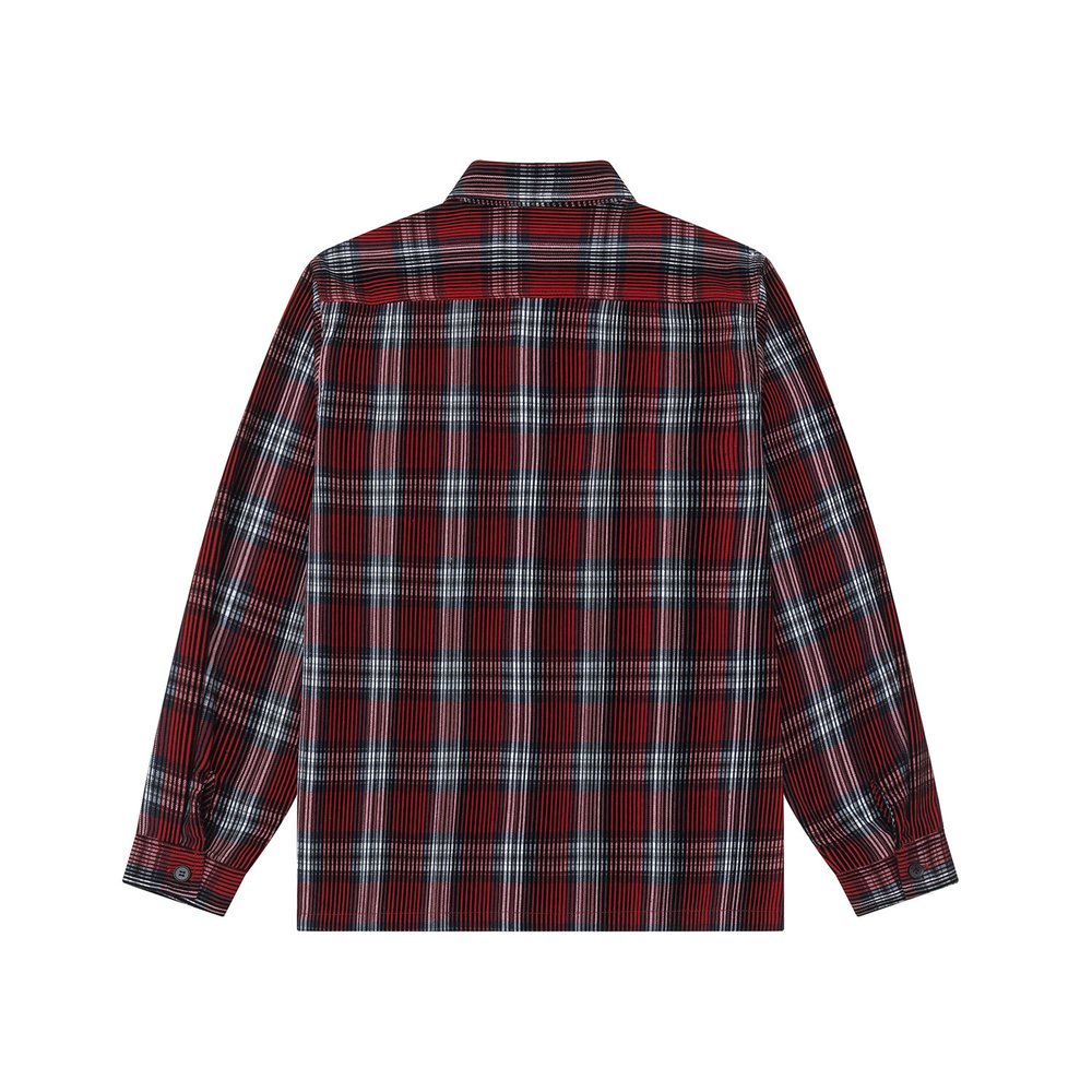 Рубашка Ymkashix Velvet Button Tartan