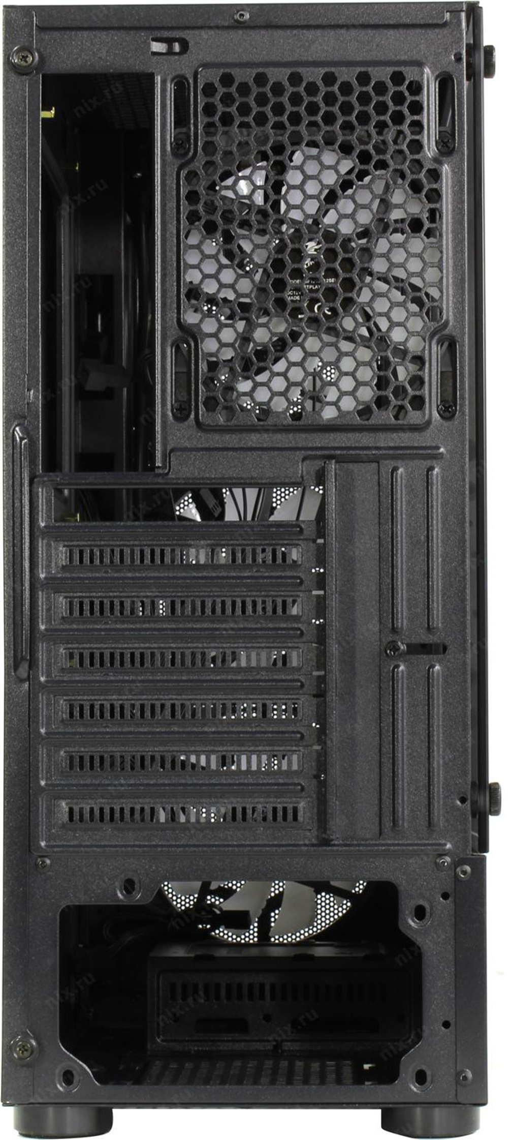Корпус Miditower 1STPLAYER DK D4 D4-BK-4G6 Black ATX без БП, с окном