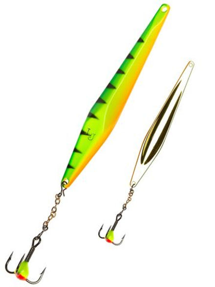 Блесна вертикальная зимняя Lucky John SHINER 75мм Tiger блистер