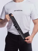 Ремень Antisocial С магнитной пряжкой черный
