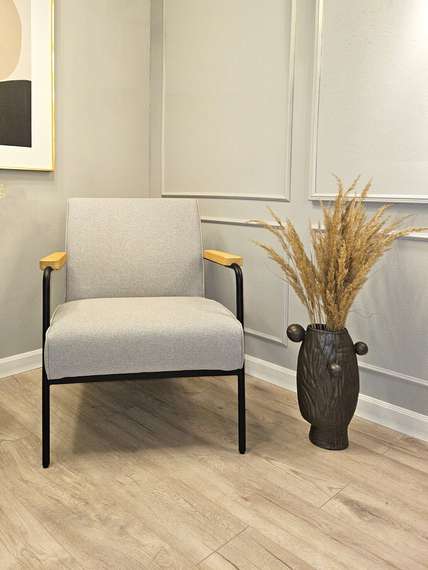 Кресло Fauteuil de Salon, серое