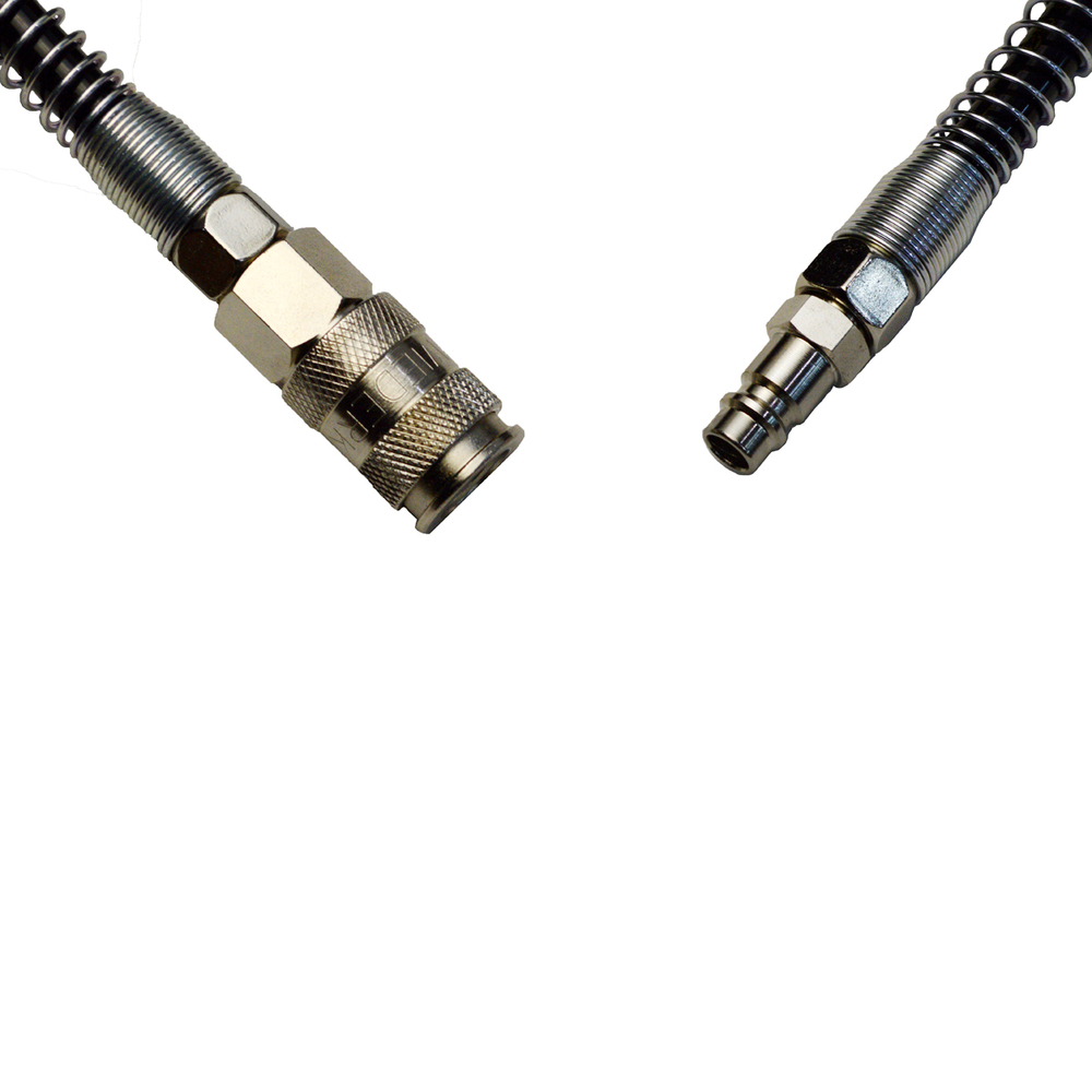 WDK-65757 Шланг спиральный полиуретановый с БРС, 6.5x10 мм, 5 м