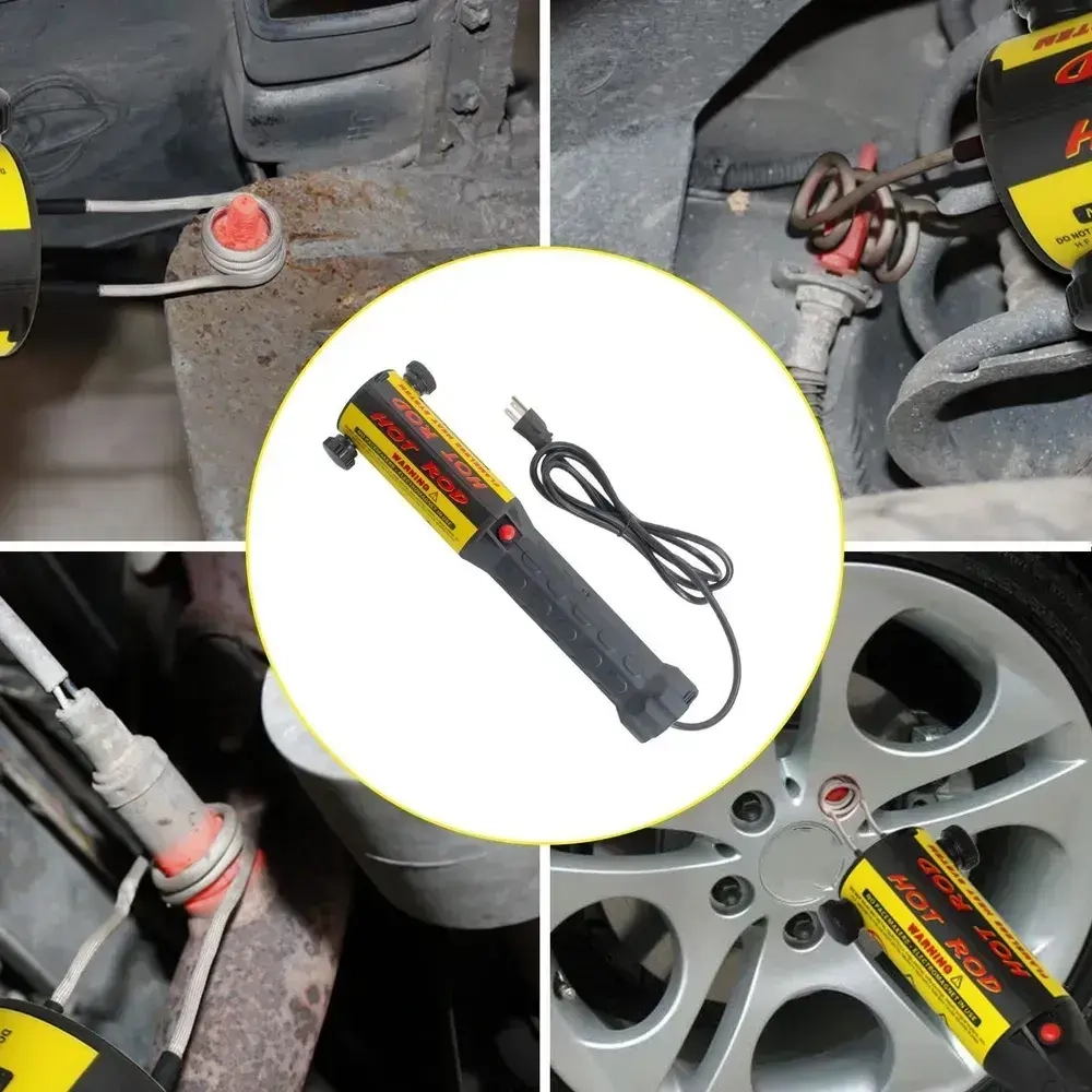 Индукционный нагреватель гаек и болтов, 8 катушек + кейс, 800 C, LED-подсветка