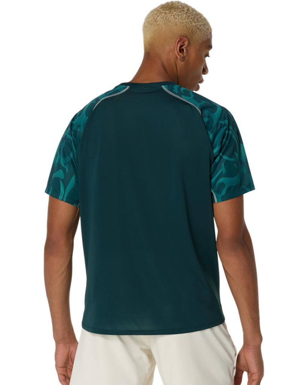 Мужская теннисная футболка Asics Game Short Sleeve - зеленый