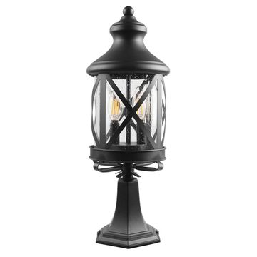 Уличный фонарь 1*Е27 100020/530 черный матовый Ferrara Loft It