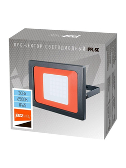 Прожектор светодиодный PFL-SC 30Вт 6500К IP65 190-260В ДО закален. матов. стекло JazzWay 5001404