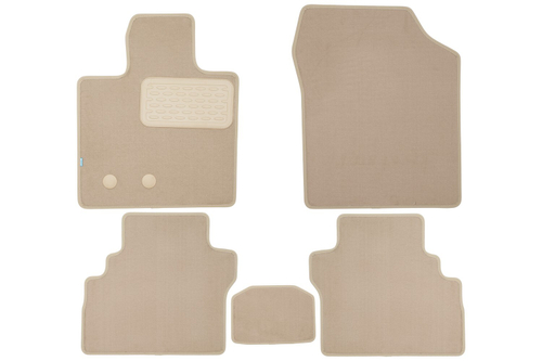 Коврики в салон для МОСКВИЧ 3е 2023- внедорожник , 5шт. (текстиль, бежевые) KLEVER0412300222112KH