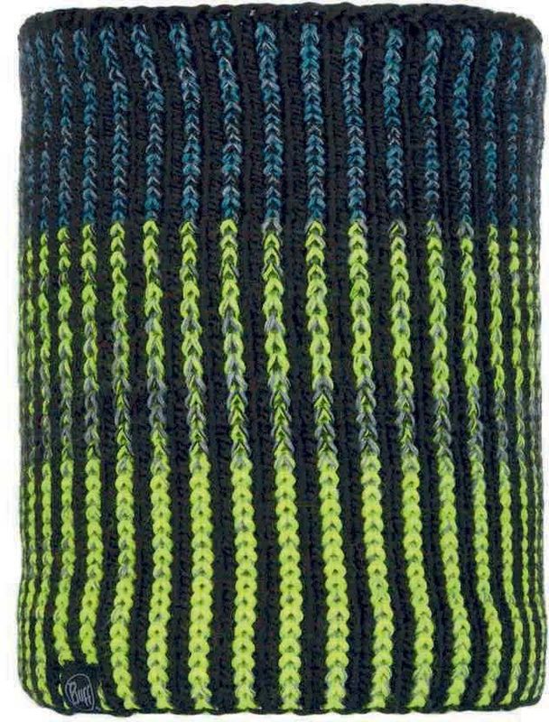 Шарф-труба вязаный с флисом Buff Neckwarmer Knitted Polar Iver Black Фото 1