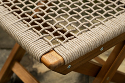 Стул из акации CALISTO складной с подлокотниками