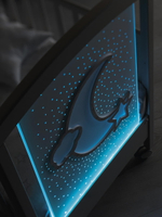 Детская кровать Erbesi Moon LED белый