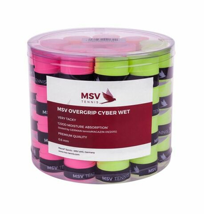 Теннисные намотки MSV Cyber Wet Overgrip neon yellow/neon orange/neon pink 60P