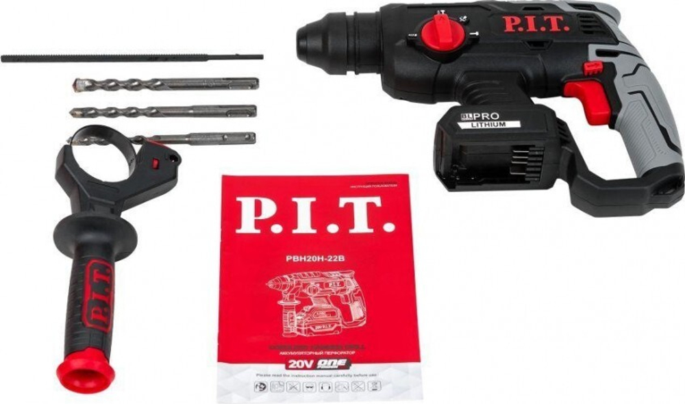 Перфоратор аккумуляторный P.I.T. PBH20H-22B бесщеточный solo