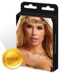 Золотистая цепочка с подвеской BITCH (Цвет: золотистый)