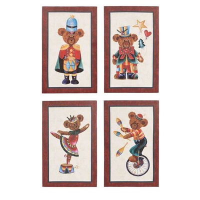 Панно "Медведи в цирке" в ассортименте 22x35x2,5см