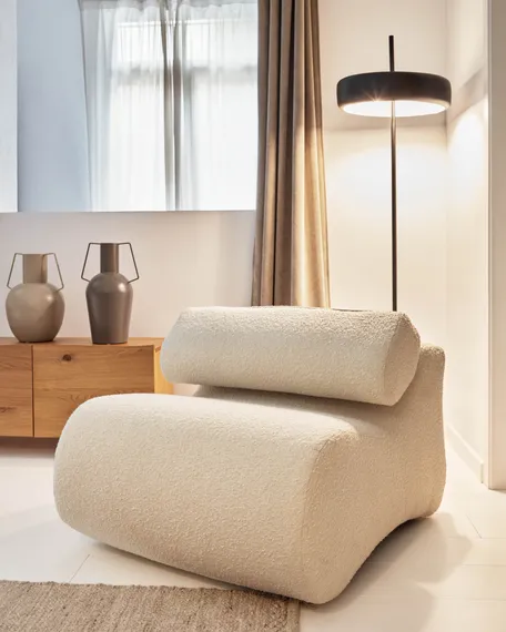 Кресло Club, белое букле