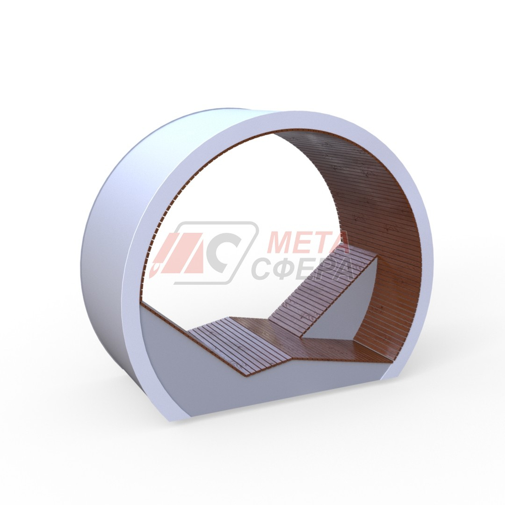 Беседка-лежак Кольцо с подсветкой