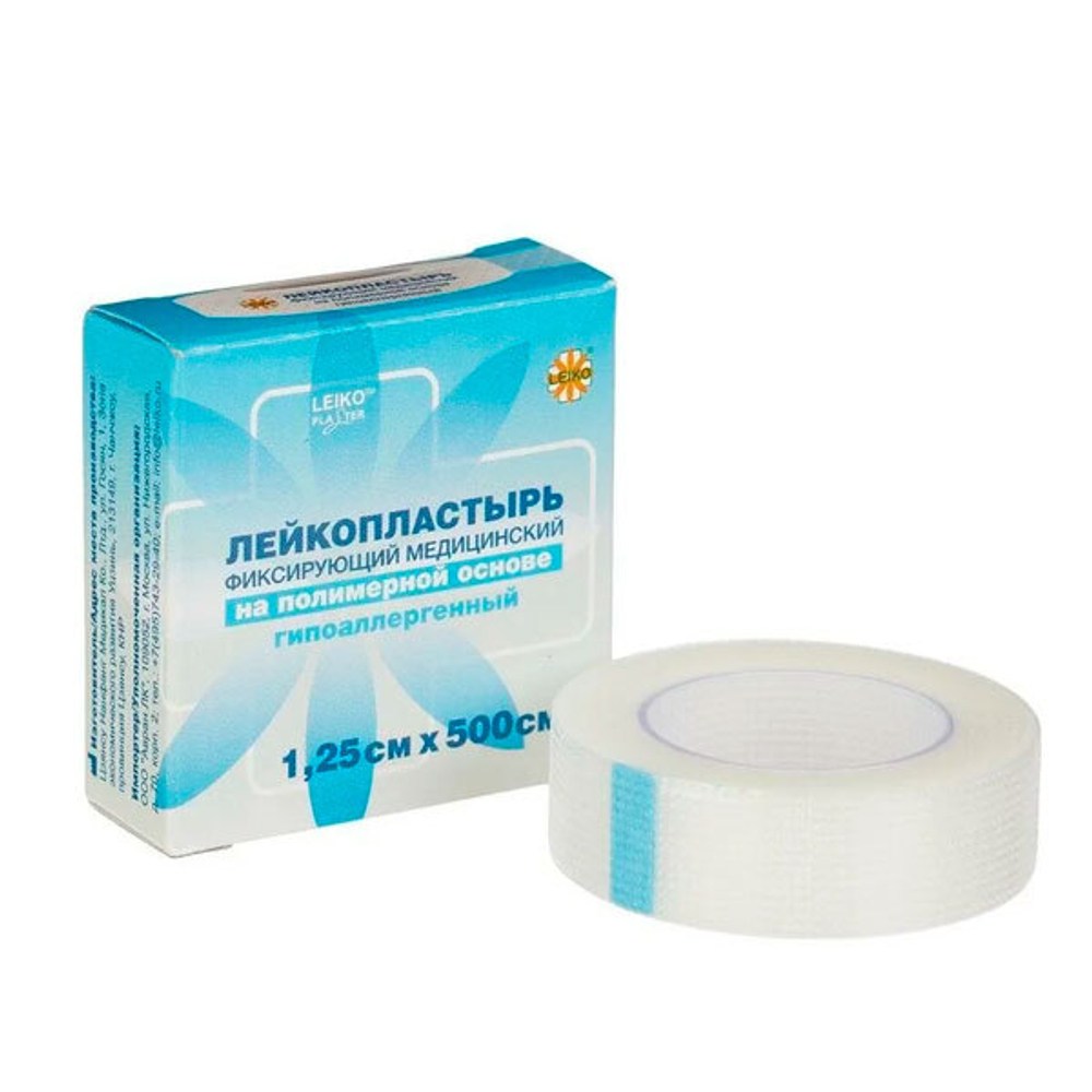 Пластырь LEIKO , 1,25*500см  на полимерной основе