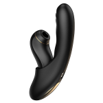 Черный вибратор-кролик 19см со съемным клиторальным пульсатором BeYourLover Fatima Black TL278B