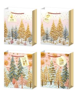 GAEM Пакет подарочный (бумага 210г/м2, блок 12шт), L31 W12 H40 см, 4в.