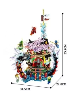 Конструктор Ниндзя "Небесный Храм: Сады" 1455 деталей 76117