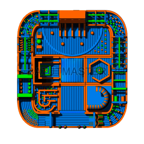 Надувной парк "Спортивный мега комплекс"