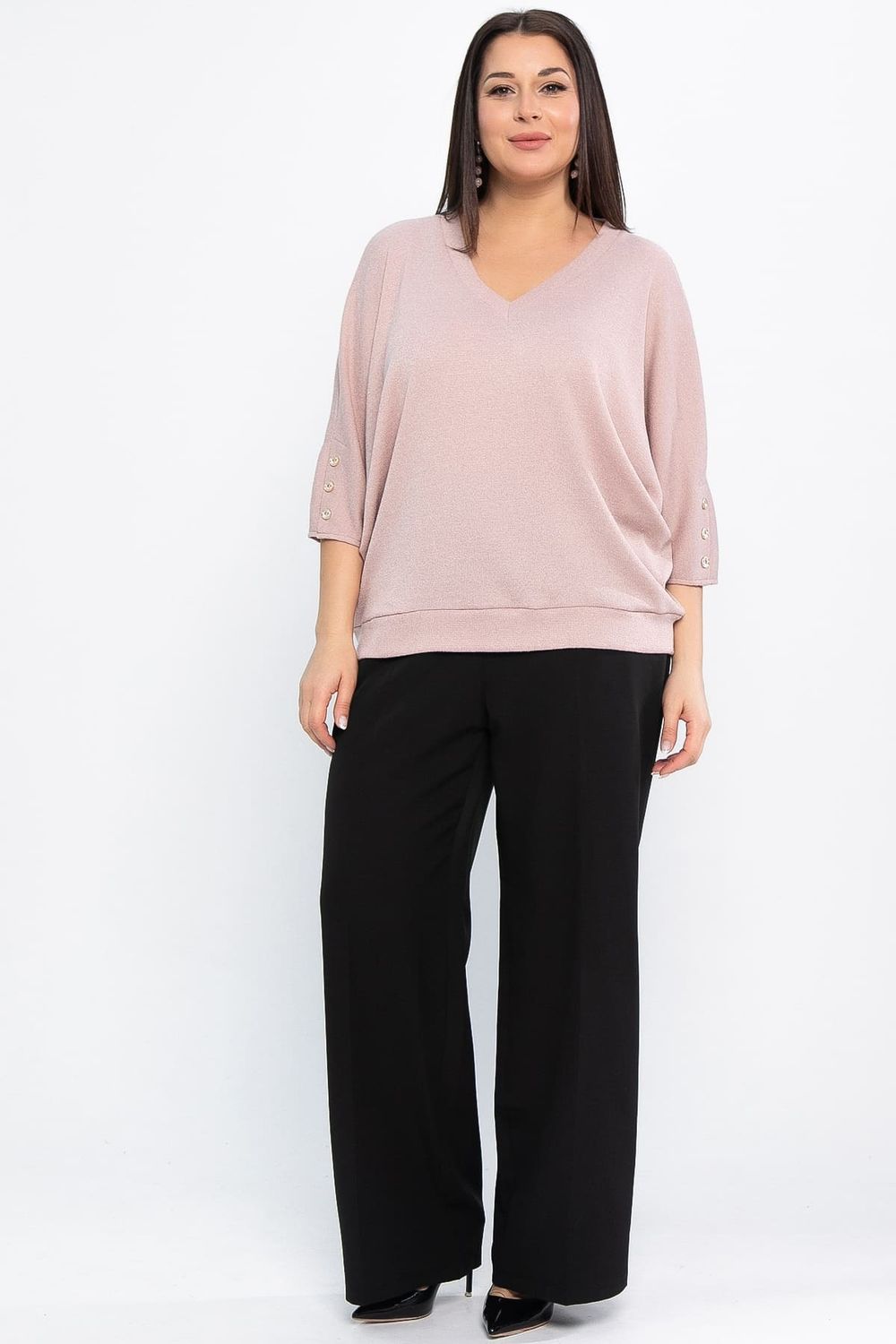 Блуза Вэнсдей (пудровая) Б14822-4М LT Collection