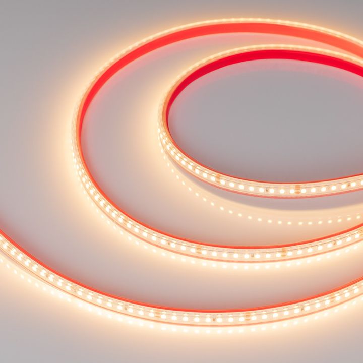 Светодиодная влагозащищенная лента Arlight 12W/m 160LED/m 2835SMD теплый белый 50M 024560(2)