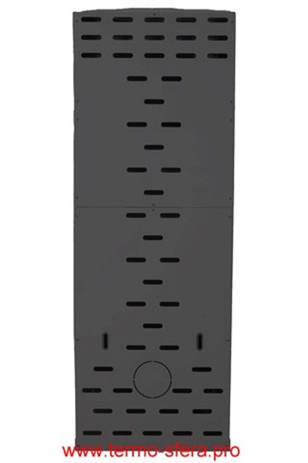 Камин РОДОС 900 ЧЕРНЫЙ, шамот черный