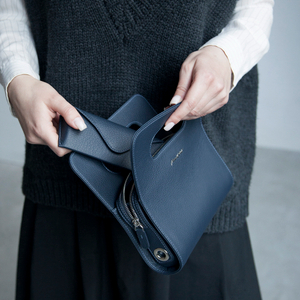 Футляр для очков Vision из кожи теленка, цвета синий