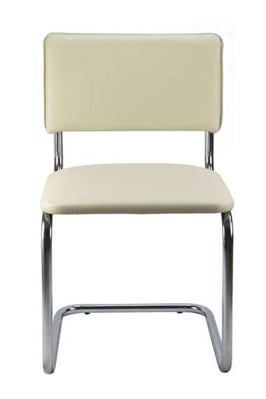 Стул Сильвия 02S Бежевый/Металл Хром гальв.