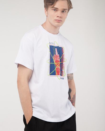 Футболка ЮНОСТЬ «Positive Vibes» Белый