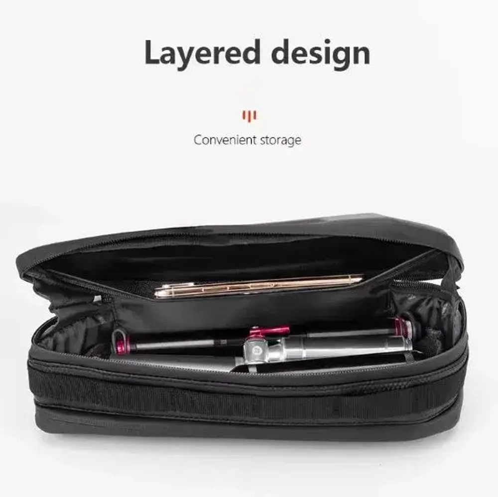 Сумка велосипедная на раму Rockbros B67, 29*10*9 см, объем 2,5л