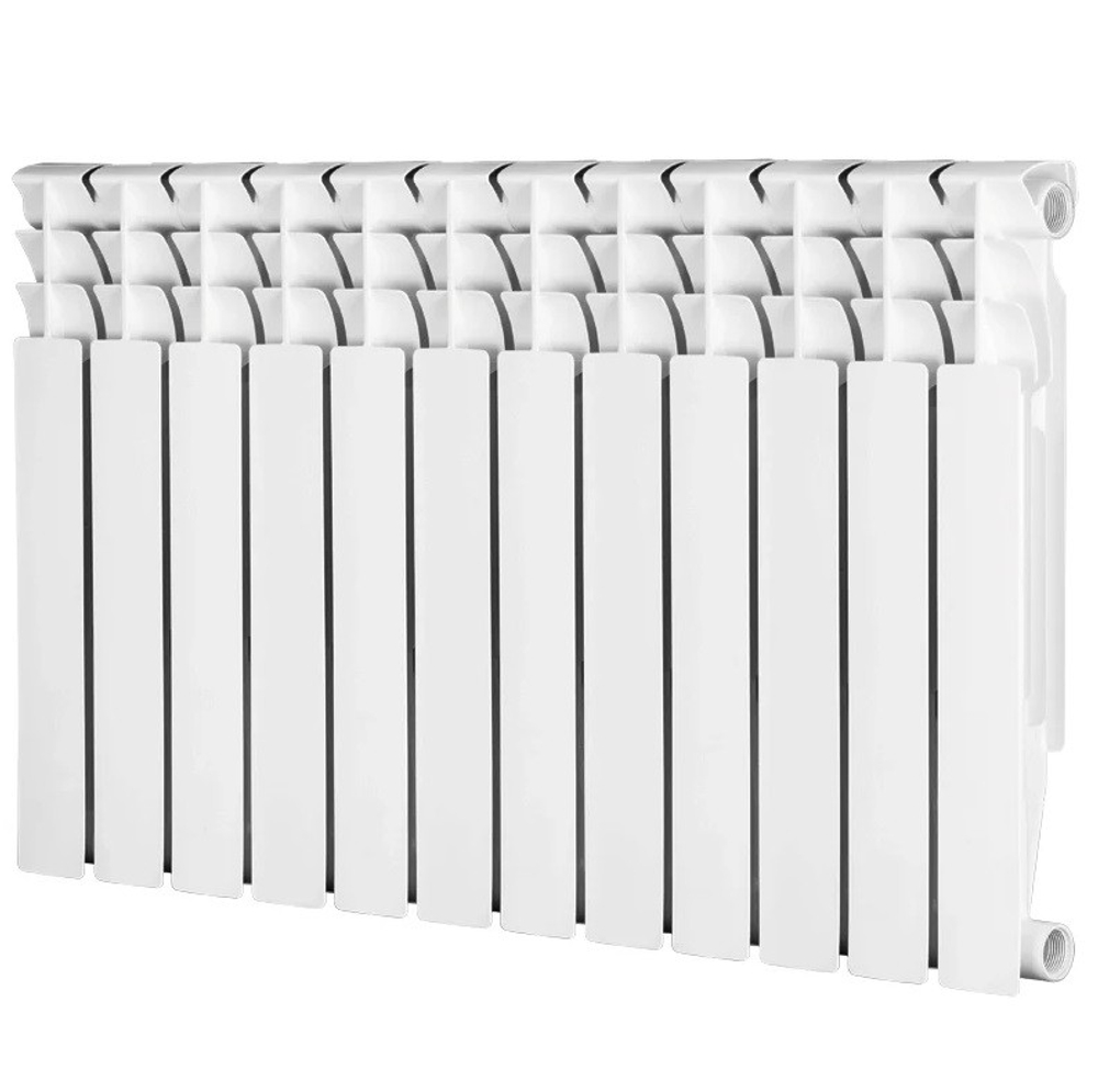 Радиатор биметаллический Evolution EvВ 500 боковое подключение белый 12 секций