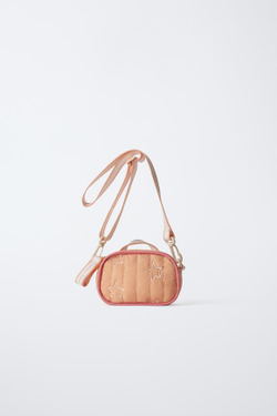 ZARA СУМКА «ЗВЕЗДА» С ПЛЕЧЕВЫМ РЕМНЕМ, ОРАНЖЕВЫЙ