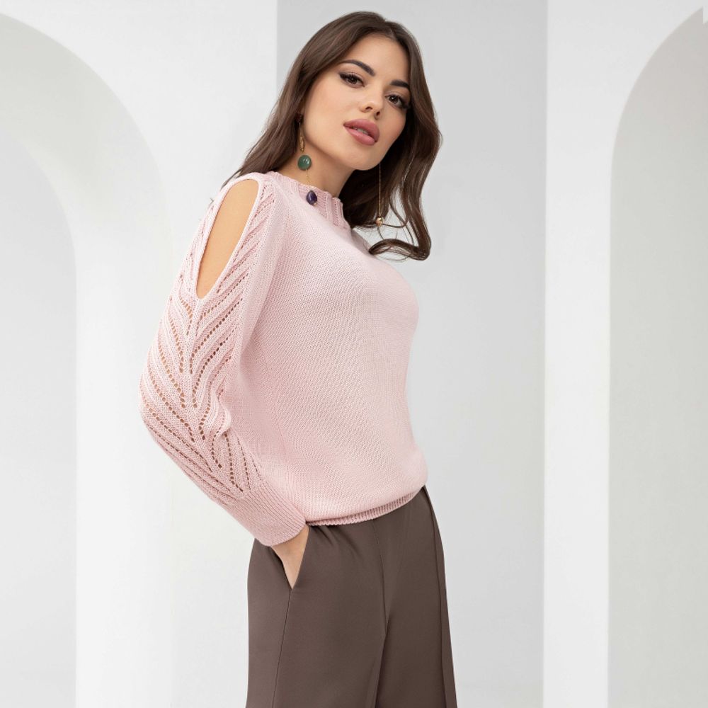 Джемпер Чувство вкуса (розовый жемчуг) Charutti (Акция)