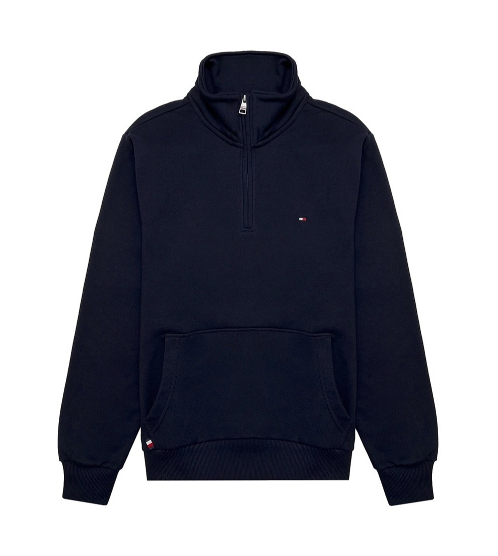 Свитшот Tommy Hilfiger Flag Logo Quater-Zip Navy