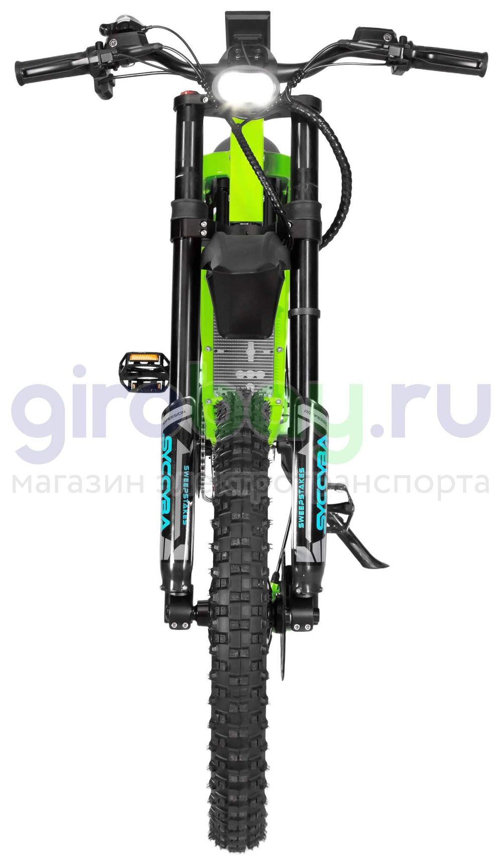 Электровелосипед Syccyba X21 Sport 6000W (60V/30ah) - Салатовый фото №13
