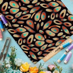 Ткань премиум флис экзотический взгляд