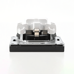 Розетка ArtGallery 16А с заземл. защ. шторки механизм базальт SE GAL001445