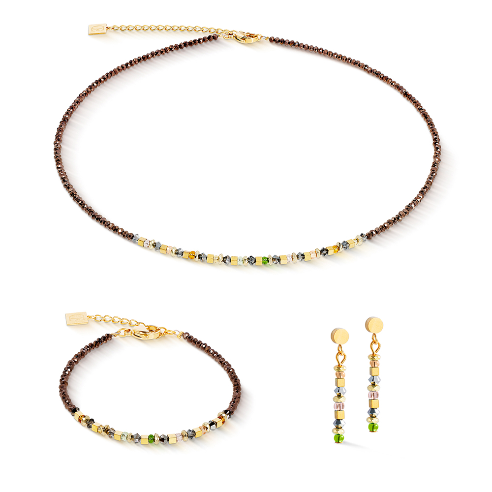 Колье Coeur de Lion Brown-Olive 4359/10-1109
