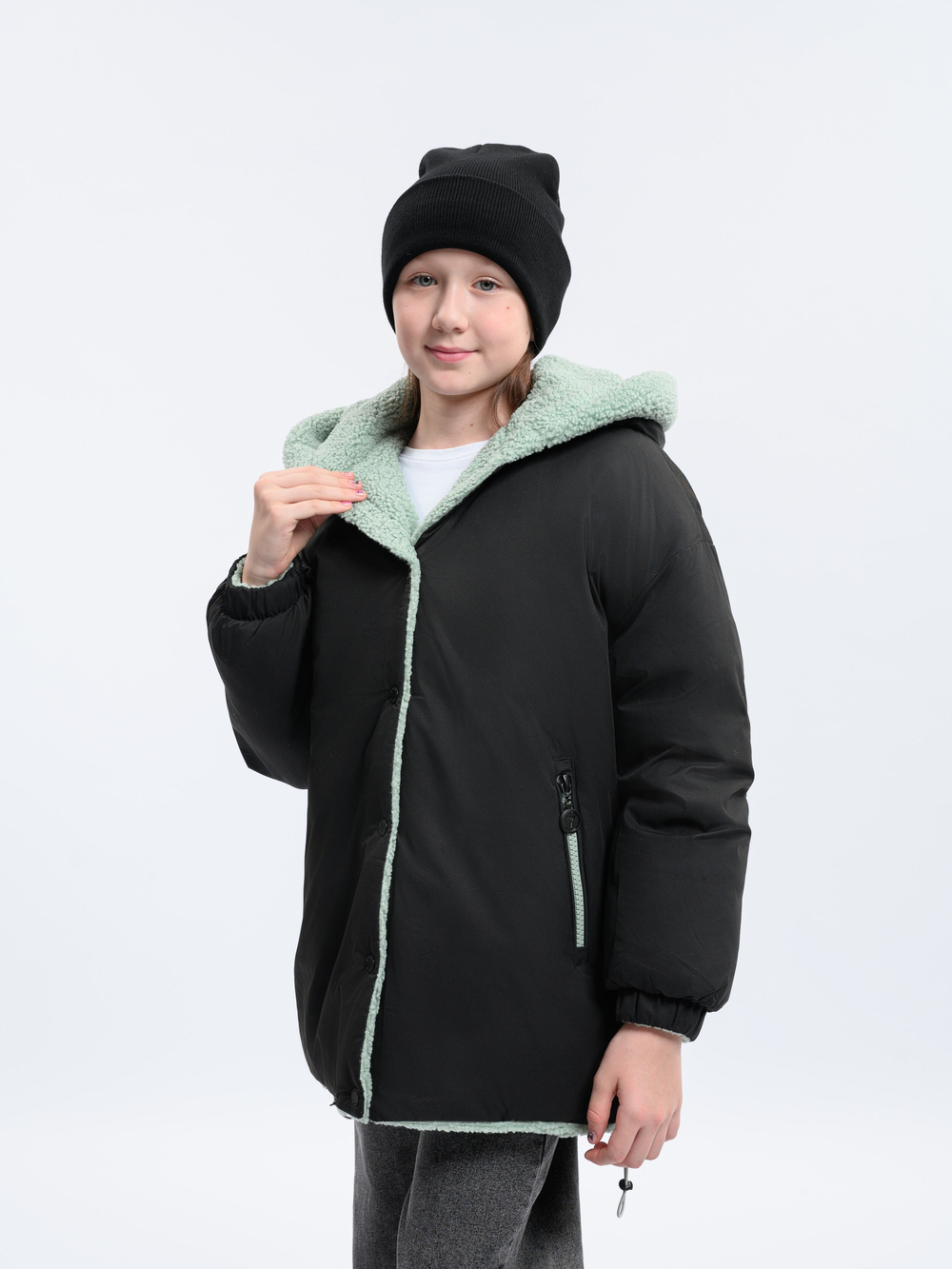 Куртка Еврозима двухсторонняя Тедди