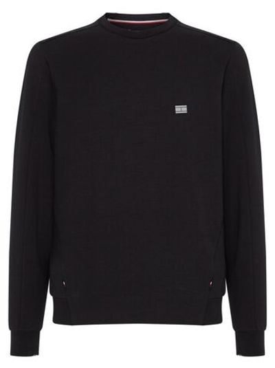 Мужская теннисная кофта Tommy Hilfiger Tech Essentials Crew - black