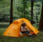 Палатка Naturehike Cycling (Spider) Si 1-местная, алюминиевый каркас, сверхлегкая, синяя, артикул NH18A095-D-1NBL.