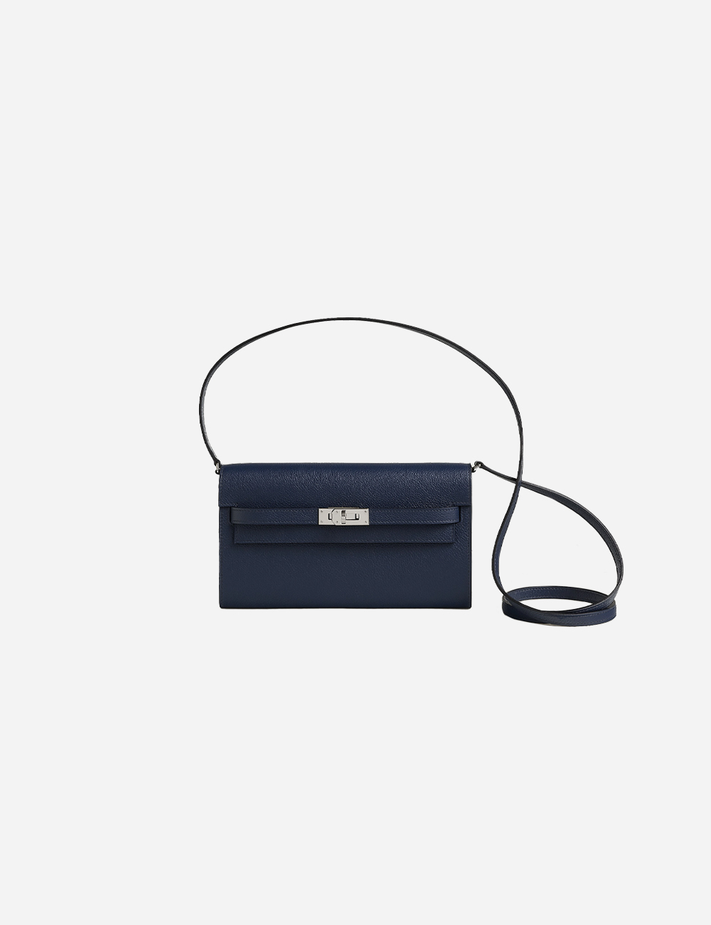 Hermès Kelly Classique To Go Electrum wallet Bleu Nuit