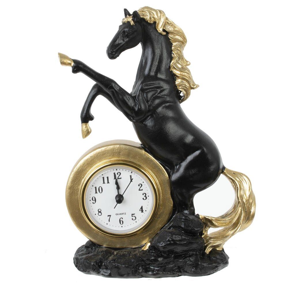 GAEM Фигурка декоративная "Лошадь" с часами (AAAx1 н/п), L16 W7,5 H23 см